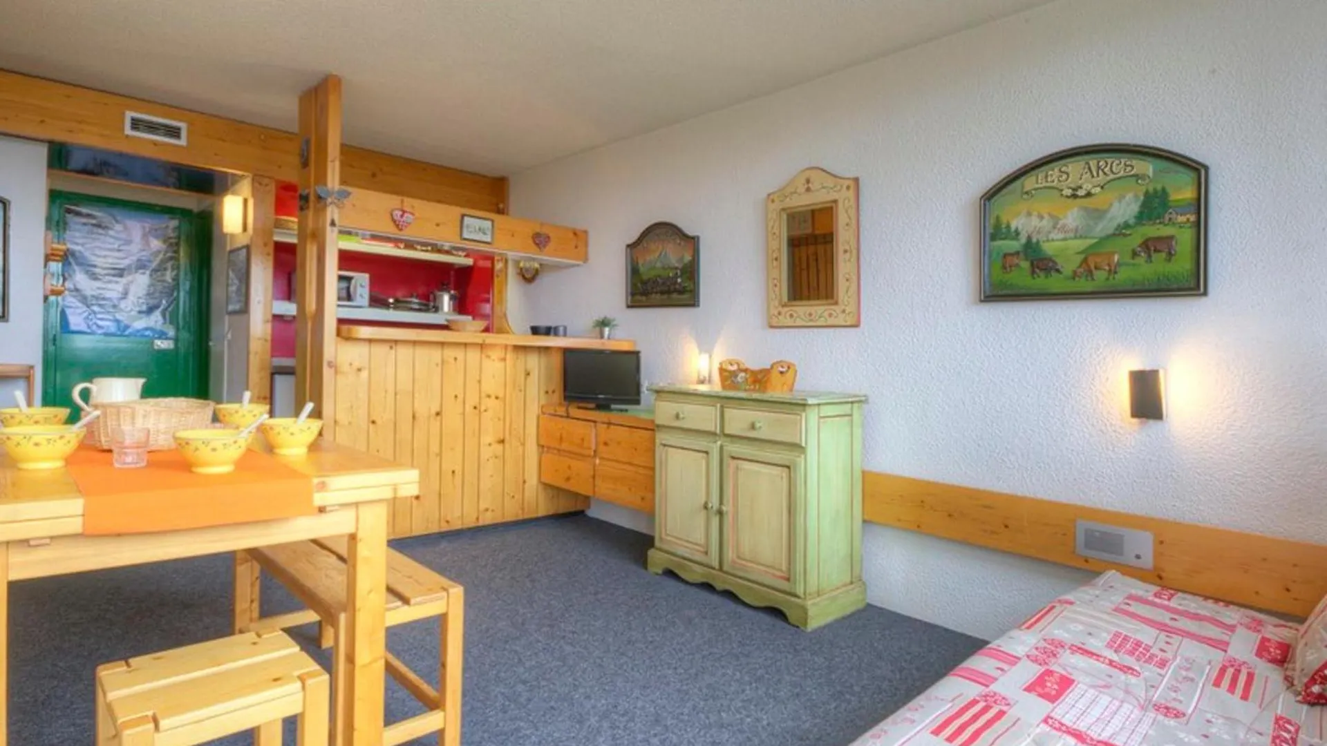 Appartement Agreable - Ski Aux Pieds - Balcon - Wifi Inclus - Fr-1-346-490 Les Arcs  Frankrike